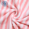 Super Soft Stripe Print Polyester Stretch Velvet Fabric